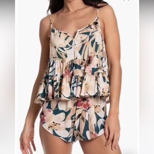 NWT Midnight Bakery Floral Short Pajamas, M